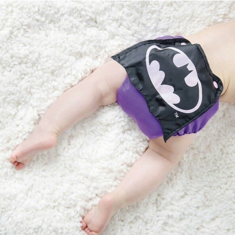 Bumpkins Cloth Diaper Snap Batman Superhero Design